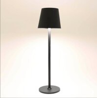 Idena LED Akku-Tischleuchte schwarz