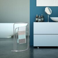 relaxdays Handtuchständer CURVY silber, 1 St.