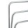 relaxdays Handtuchständer CURVY silber, 1 St.