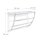 relaxdays Handtuchhalter silber, 1 St.