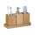 relaxdays Badaccessoires-Set braun, 1 Set