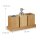 relaxdays Badaccessoires-Set braun, 1 Set