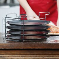 relaxdays Pizzableche Ø 29,0 cm, 4 St.