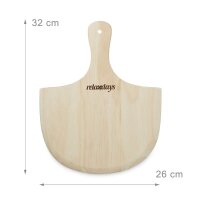 relaxdays Pizzastein-Set beige  ( 10020491_0 )