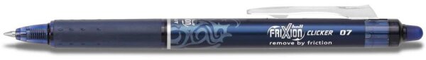 PILOT FRIXION ball CLICKER Tintenroller blau/schwarz 0,4 mm, Schreibfarbe: schwarz, 1 St.