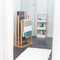 relaxdays Handtuchständer braun/silber, 1 St.