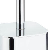 relaxdays WC-Garnitur silber/schwarz Metall, 1 St.