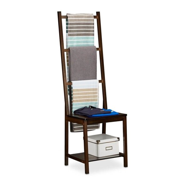 relaxdays Handtuchständer braun, 1 St.