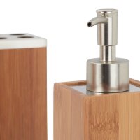 relaxdays Badaccessoires-Set braun, 1 Set