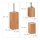 relaxdays Badaccessoires-Set braun, 1 Set