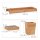 relaxdays Badaccessoires-Set braun, 1 Set
