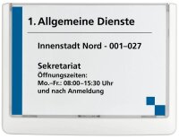 DURABLE Türschild CLICK SIGN Kunststoff weiß...