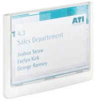 DURABLE Türschild CLICK SIGN Kunststoff weiß 14,9 x 10,55  cm, 1 St.