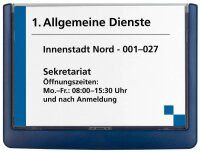 DURABLE Türschild CLICK SIGN Kunststoff blau 14,9 x...