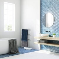 relaxdays Handtuchständer silber, 1 St.