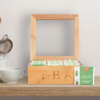 relaxdays Teebox braun 22,0 x 22,0 cm  ( 10024614_0 )