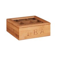 relaxdays Teebox braun 22,0 x 22,0 cm  ( 10024614_0 )