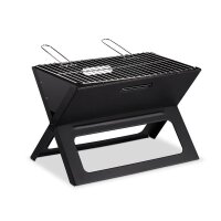 relaxdays Holzkohlegrill 45,5 x 30,0 x 30,0 cm, 1 St.