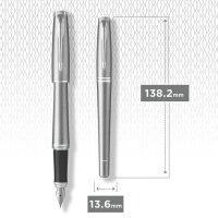 PARKER URBAN Metro Metallic Patronenfüller silber M (mittel), 1 St.
