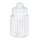 relaxdays Vorratsdosen-Set transparent 1,0 l, 1 Set