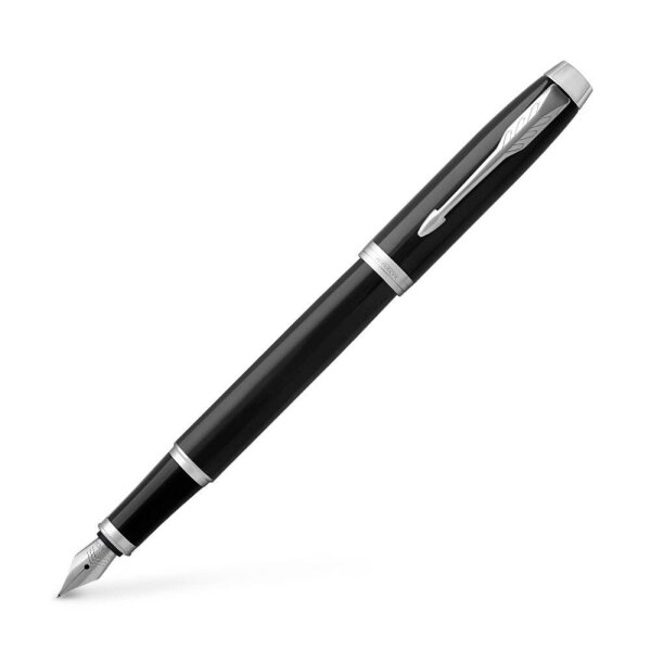 PARKER IM Black Lacquer Patronenfüller schwarz M (mittel), 1 St.