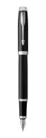 PARKER IM Black Lacquer Patronenfüller schwarz M (mittel), 1 St.
