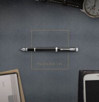 PARKER IM Black Lacquer Patronenfüller schwarz M (mittel), 1 St.