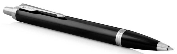 PARKER Kugelschreiber IM Black Lacquer schwarz hochglänzend, Schreibfarbe: blau, 1 St.