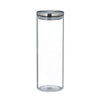 relaxdays Vorratsdosen 24,0 cm hoch transparent 1,5 l, 3 St.