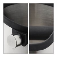 relaxdays Abklopfbehälter silber 1,8 l, 1 St.
