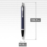 PARKER Kugelschreiber IM Matte Blue dunkelblau, Schreibfarbe: blau, 1 St.