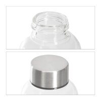 relaxdays Trinkflaschen transparent 500,0 ml, 6 St.