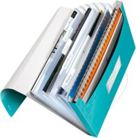 LEITZ Fächermappe WOW 4589 6 Fächer blau, 1 St.
