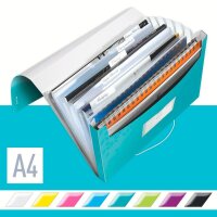 LEITZ Fächermappe WOW 4589 6 Fächer blau, 1 St.