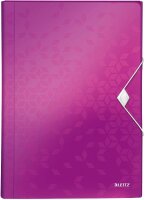 LEITZ Fächermappe WOW 4589 6 Fächer violett, 1 St.