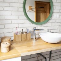 relaxdays Badaccessoires-Set braun, 1 Set