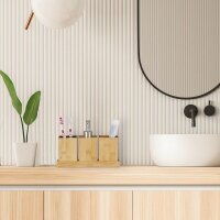 relaxdays Badaccessoires-Set braun, 1 Set