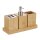 relaxdays Badaccessoires-Set braun, 1 Set