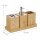 relaxdays Badaccessoires-Set braun, 1 Set
