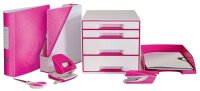 LEITZ WOW Sichtbuch DIN A4, 40 Hüllen pink-metallic, 1 St.