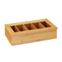 relaxdays Teebox braun 37,0 x 20,0 cm, 1 St.