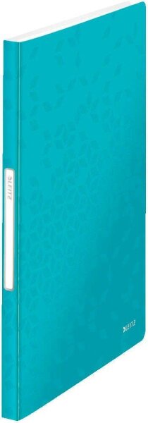 LEITZ WOW Sichtbuch DIN A4, 40 Hüllen eisblau-metallic, 1 St.