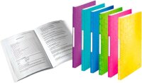 LEITZ WOW Sichtbuch DIN A4, 40 Hüllen eisblau-metallic, 1 St.