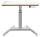 LEITZ Ergo 65340001 elektrisch höhenverstellbarer Schreibtisch weiß rechteckig, A-Fuß-Gestell weiß 80,0 x 60,0 cm