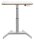 LEITZ Ergo 65340001 elektrisch höhenverstellbarer Schreibtisch weiß rechteckig, A-Fuß-Gestell weiß 80,0 x 60,0 cm