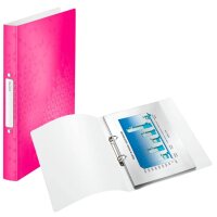 LEITZ WOW Ringbuch 2-Ringe pink-metallic 3,2 cm DIN A4, 1...