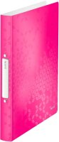 LEITZ WOW Ringbuch 2-Ringe pink-metallic 3,2 cm DIN A4, 1 St.