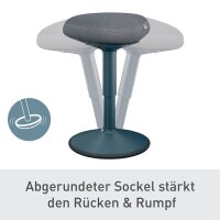 LEITZ Sitz- & Stehhocker Ergo Active 65440089 dunkelgrau, 1 St.