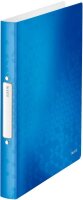 LEITZ WOW Ringbuch 2-Ringe blau-metallic 3,2 cm DIN A4, 1 St.