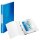 LEITZ WOW Ringbuch 2-Ringe blau-metallic 3,2 cm DIN A4, 1 St.